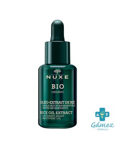 NUXE BIO ACEITE DE NOCHE NUTRI-REGENERANTE - EXTRACTO OLEOSO DE ARROZ NOVEDAD FRASCO 30ML