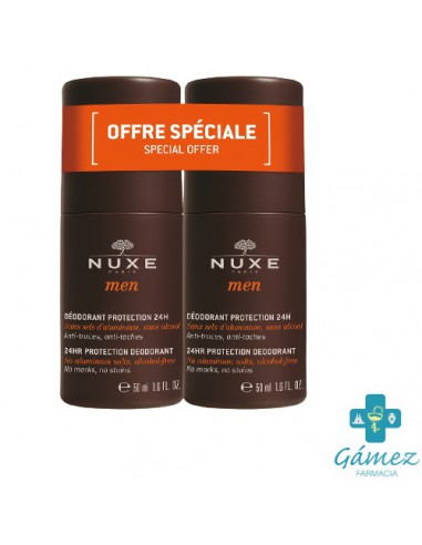 NUXE MEN DEODORANT 24H 2X50