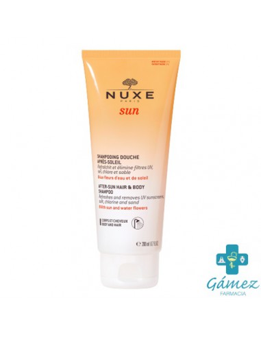 NUXE SUN CHAMPU DE DUCHA AFTER SUN PARA CUERPO Y CABELLO  TUBO 200 ML