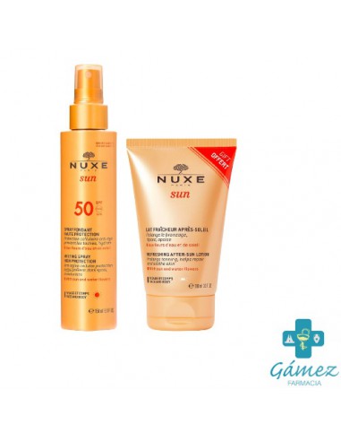 NUXE SUN SPRAY FUNDENTE PARA ROSTRO Y CUERPO SPF50 150+AFTERSUN DE REGALO100ML