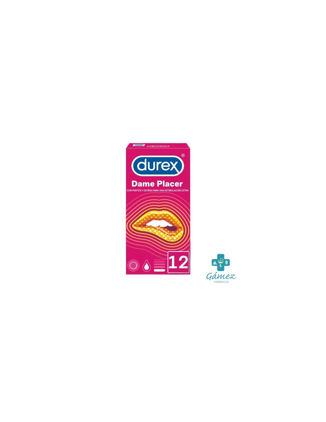 DUREX 12 UN PRESERVATIVO PLEASUREMAX PRESERVATIV