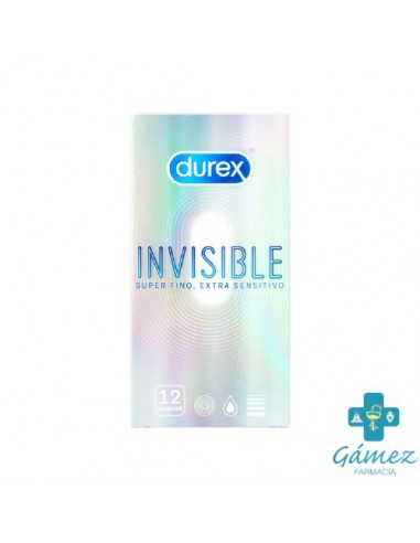 DUREX INVISIBLE SUPER FINO EXTRA SENSITIVO 12 UN