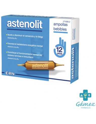 ASTENOLIT AMPOLLAS BEBIBLES 12 AMP