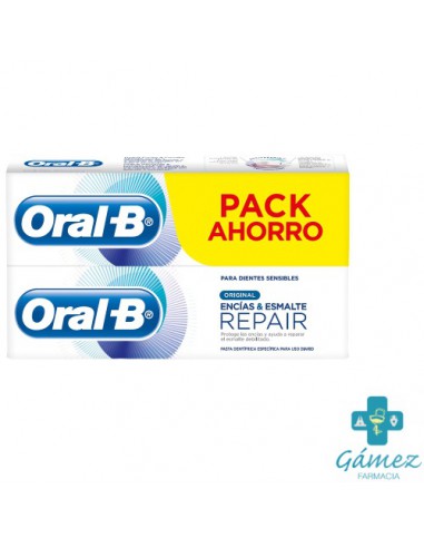 ORAL-B PASTA ENCIAS & ESMALTE  PRO-REPAIR ORIGINAL 2 X 100 ML