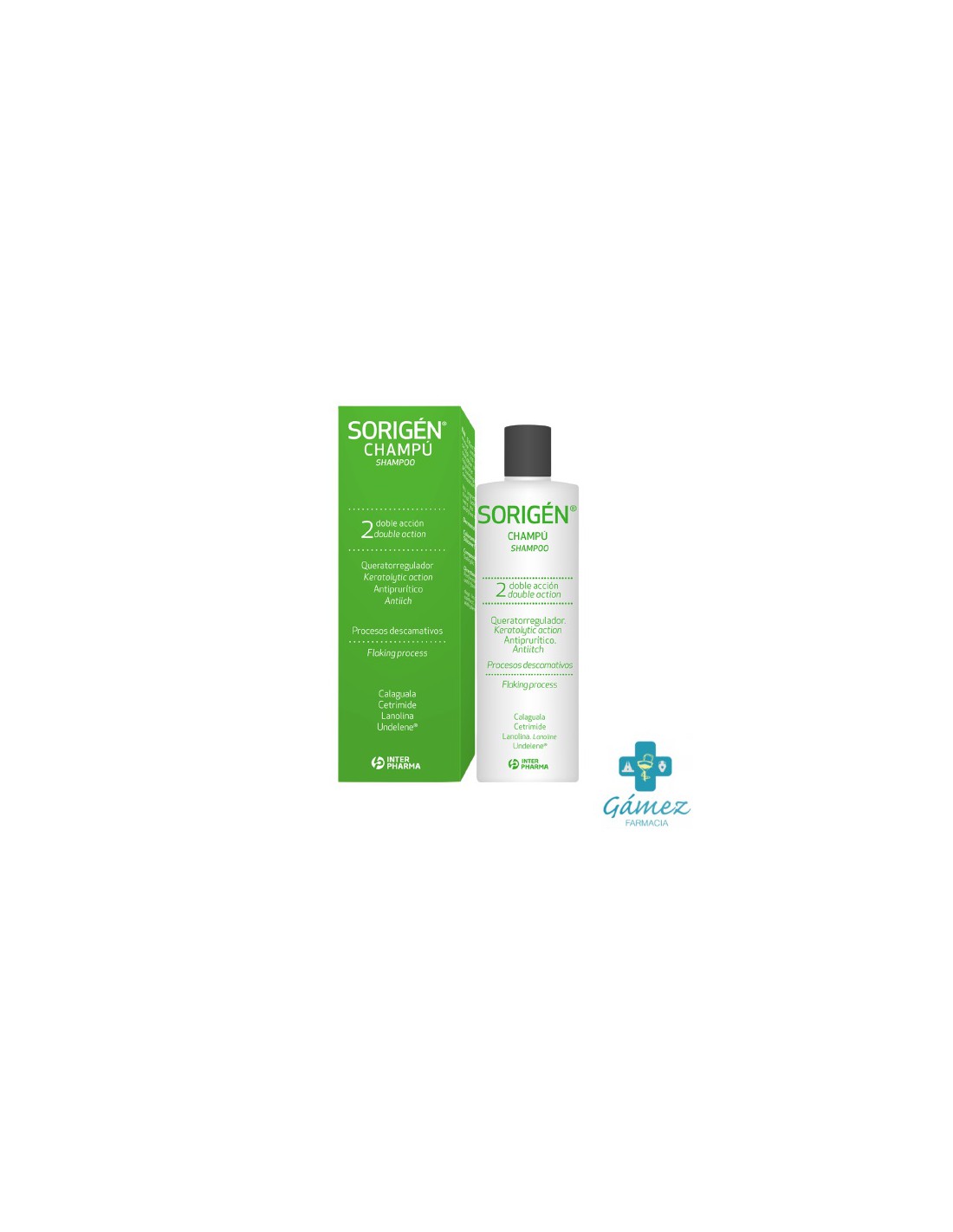 SORIGEN CHAMPU PSORIASIS DOBLE ACCION 250ML.