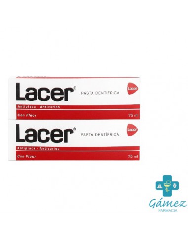 LACER PASTA DENTAL DUPLO 2X75 ML