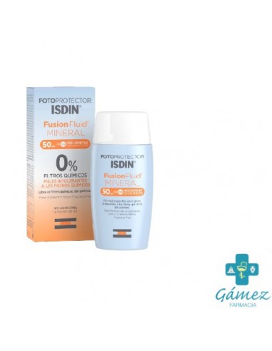 FOTOPROTECTOR ISDIN FUSION MINERAL FLUID SPF50+ 50ML