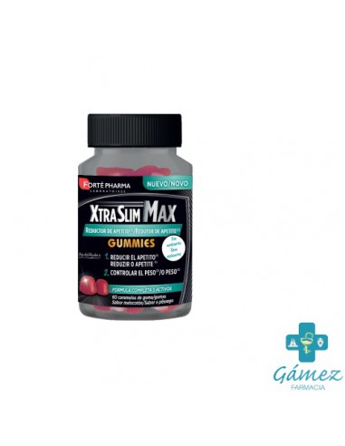 XTRASLIM MAX REDUCTOR APETITO GUMMIES 60 CARAMELOS DE GOMA SABOR MELOCOTON