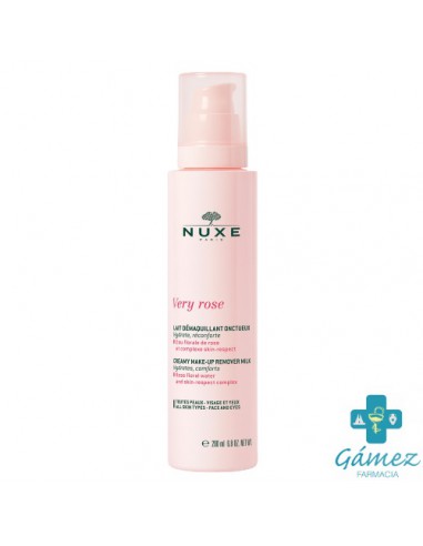 NUXE VERY ROSE LECHE DESMAQUILLANTE CREMOSA NOVEDAD FRASCO DOSIFICADOR 200ML