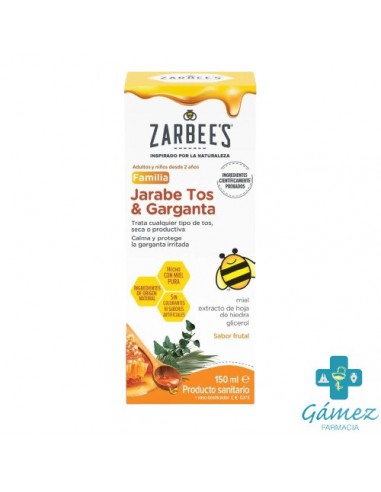 ZARBEES JARABE FAMILIA TOS Y GARGANTA 1 FRASCO 150 ML